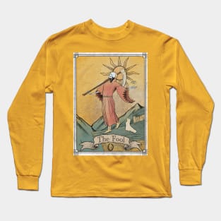 The Fool Tarot card print design Long Sleeve T-Shirt